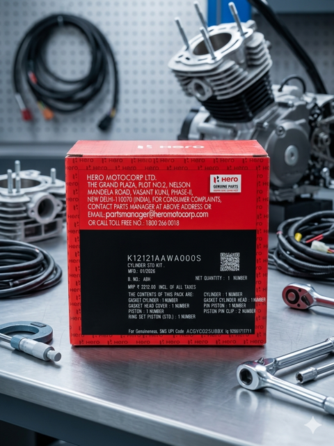 PISTON CYLINDER KIT HERO MAESTRO EDGE — Dr Scooty Prayagraj