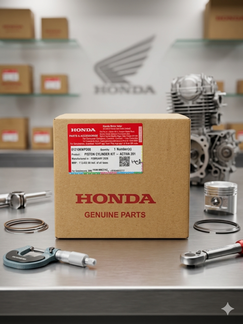 PISTON CYLINDER KIT HONDA ACTIVA HET/3G/4G/5G — Dr Scooty Prayagraj